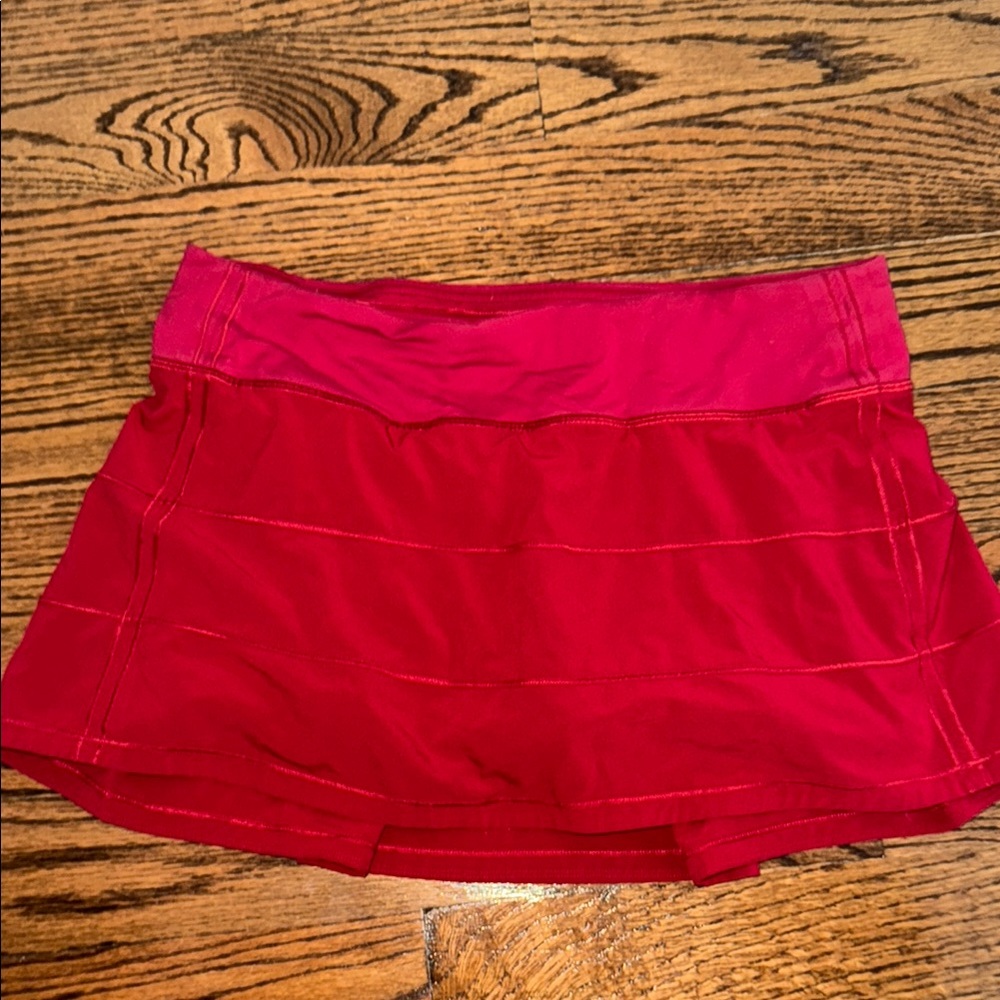 Lululemon Red Athletic Skort
